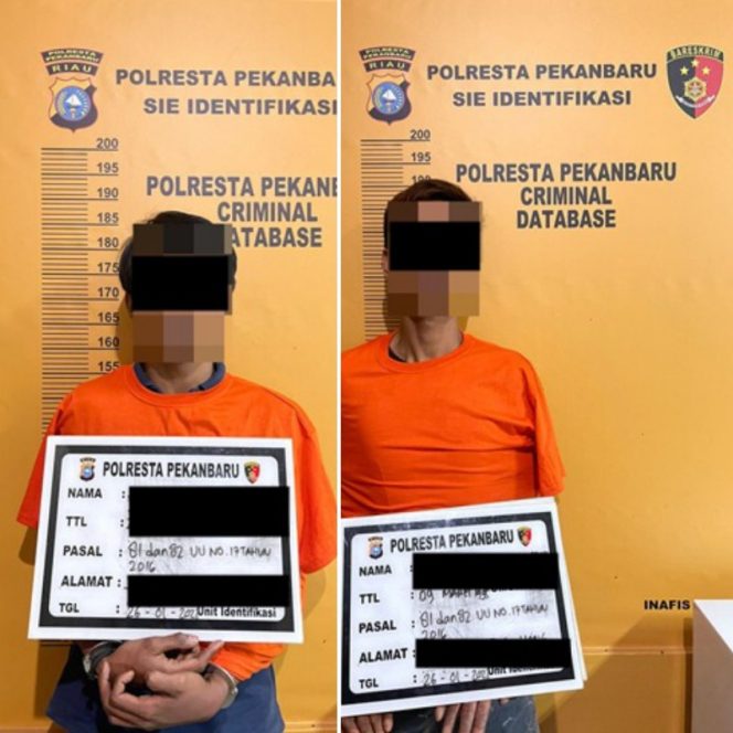 
 Tim Opsnal Polresta Pekanbaru Ungkap Dua Pemuda Pelaku Pencabulan Anak.