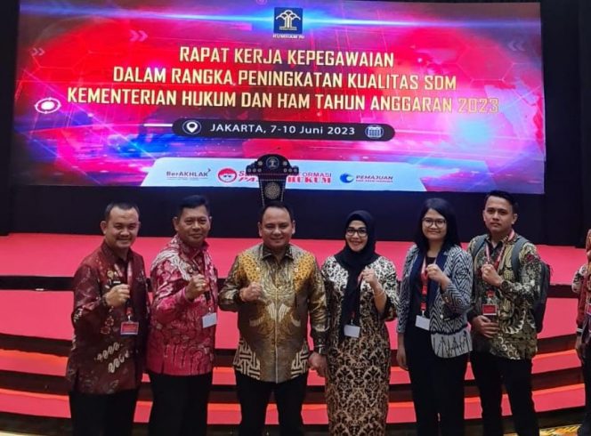 
 Kemenkumham Riau Ikuti Penutupan Rakernis Kepegawaian 2023, Berikut Catatan  Pentingnya