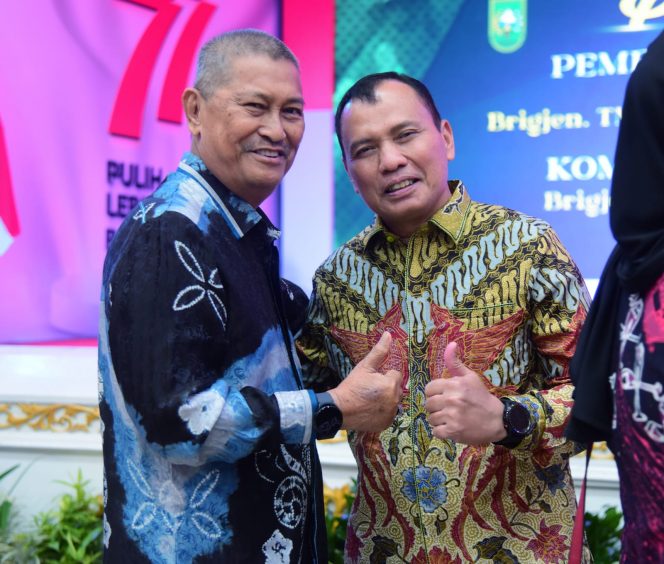 
 Wabup Inhil H.Syamsuddin Uti Hadiri Pisah Sambut Danrem 031/Wirabima