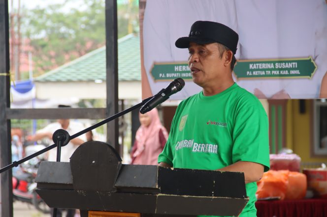 
 Pj Bupati Herman Hadiri Penyembelihan Hewan Qurban Dilingkungan Pemkab Inhil