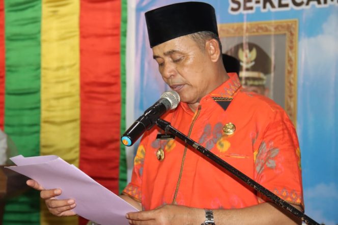 
 Kunker Di Kuindra, Pj Bupati Inhil Herman Kukuhkan Pengurus Dewan Mesjid, Forum RT/RW Dan Forum Anak