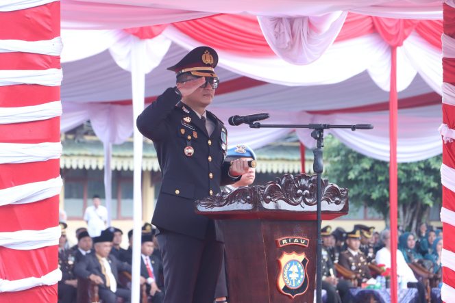
 Polres Inhil Gelar Upacara Hari Bhayangkara ke 78