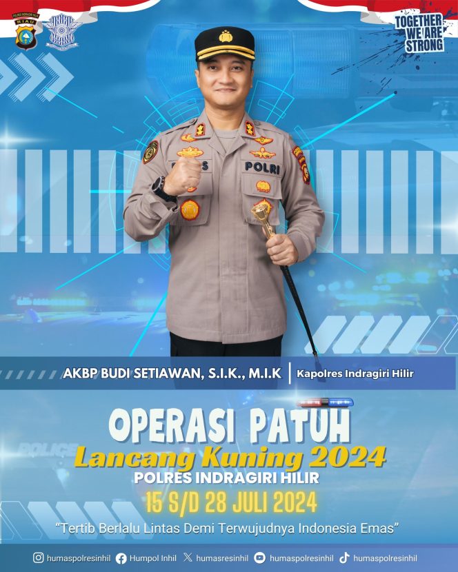 
 Operasi Tertib Berlalu Lintas Polres Inhil 2024 Dimulai