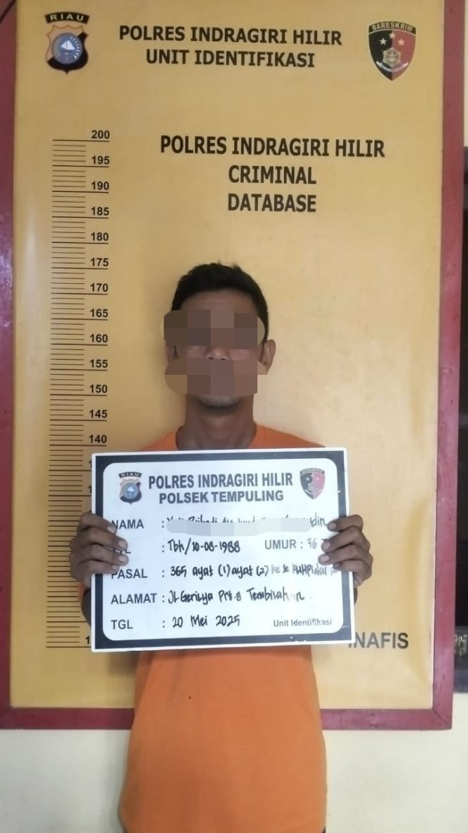 
 Suami Siri Aniaya Istri dan Rampas Harta di Tempuling, Polsek Tempuling Gerak Cepat Amankan Pelaku