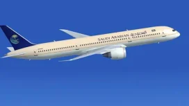 Pesawat yang tengah terbang dari Jeddah menuju Jakarta ini harus dialihkan rutenya setelah pilot menerima ancaman bom dari pihak tak dikenal saat pesawat sudah berada di udara (on air). Foto: Dok IST