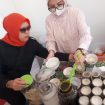Penampakan Ampiang Dadiah, Kuliner khas Minangkabau ini jadi primadona yang bikin lidah bergoyang sekaligus hati terpikat. Foto: Rafika Santi